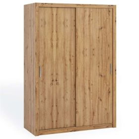 Bonito Sliding Door Wardrobe - 150 Gold Oak