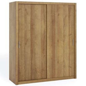 Bonito Sliding Door Wardrobe - 180 Oak Artisan