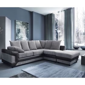 Dyno Corner Sofa - Black-Right Facing