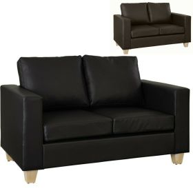Faux Leather 2 Seater Sofa - 2 Colours