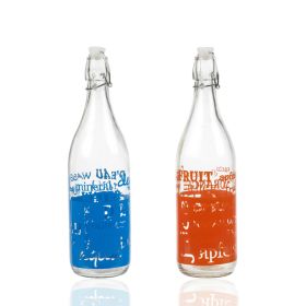 Retro Style Swing Lid Glass Bottle - 2 Colours