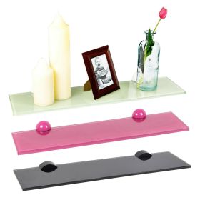 Colourful Glass Hanging Wall Racks Small and Large - 3 Colours
