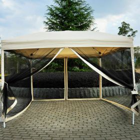 Gazebo mesh Pop Up Tent 3x3m - Beige