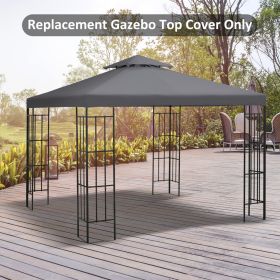 2 Tier Garden Gazebo Top Cover - Grey