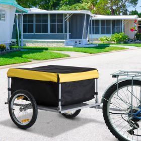 Bicycle Carrier Cargo Trailer - Yellow/Black