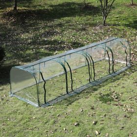 PVC Transparent Greenhouse Polytunnel - Green