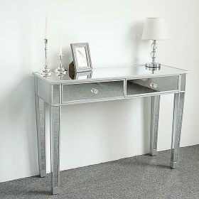 Drawers Mirrored Console Vanity Table