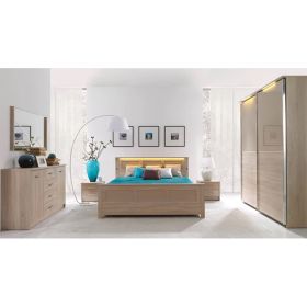 Italy Bed with Storage and LED lights - EU Super Kingsize