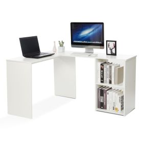 Office Pro Corner Workstation Desk in L Shape - White