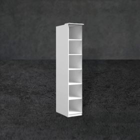 Opulent Orbit Tall Standing Bookcase - White