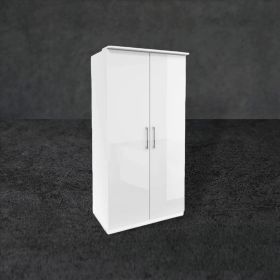 Opulent Orbit 2 Door Wardrobe - White