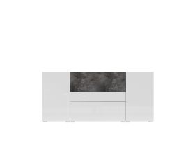 Active 26 Sideboard White Gloss Cabinet - Schiefer