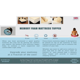 Elevate Your Sleep Experience with Marysville Memory Topper 40mm Double