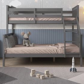 Zoom Classic Design Wooden Triple Kids Bunk Bed - Grey