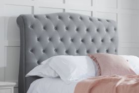 Birlea Colorado Grey Fabric Bed Frame - Super Kingsize 6ft
