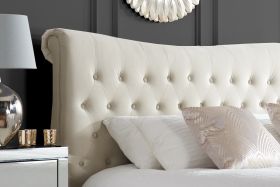 Birlea Copenhagen Warm Stone Fabric Bed Frame - Kingsize 5ft