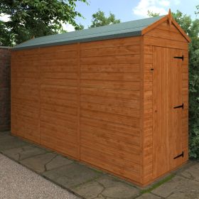 Preston Single Door Apex Shed without Window - 12 x 4Ft