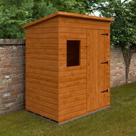 Lindsey Shiplap Extra High Pent Shed With Fixed Windows - 6 x 4Ft