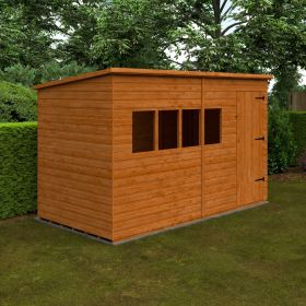 Lindsey Shiplap Extra High Pent Shed With Fixed Windows - 12 x 6Ft