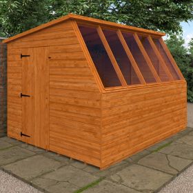Banbury Airy Design Single Door Potting Shed with Fixed Large WIndows - 10 x 8Ft