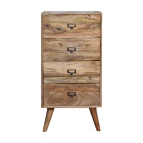 4 Drawers Nordic Style Legs Filing Cabinet - Oak