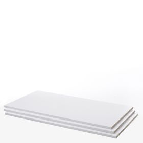 Verona Set of 3 Wide Shelves -180cm Wardrobe - White