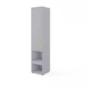 Tall Storage Cabinet for ArtNest Vertical Wall Bed Concept - Matt Grey