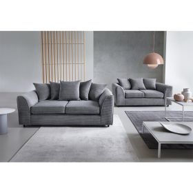 Jill Jumbo 3+2 Seater Sofa - Grey