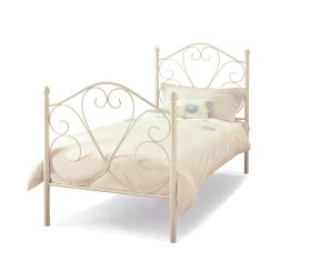 Isabelle Metal White Gloss Single Bed