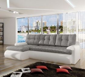 Anika Corner Sofa Bed - Black or White