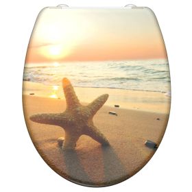 SCHÃœTTE Duroplast Toilet Seat with Soft-Close SEA STAR Printed