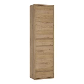 Shetland 2 Door 2 Drawer narrow cabinet - Shetland Oak Finish