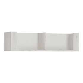 Angel 84cm Wall Shelf - White Craft Oak