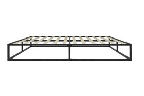 SOHO Simple Design Platform Black Metal Bed Frame - Kingsize 5ft