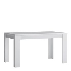 Fribo White Fribo extending dining table 140-180cm in White - Alpine White