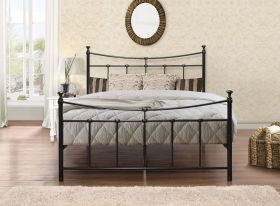 Birlea Emily Black Metal Bed Frame - Small Double 4ft
