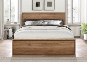 Birlea Stockwell Rustic Oak 2-Drawer Bed - Small Double 4ft