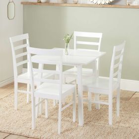 Stonesby Square Dining Table Set with 4 Upton Chairs