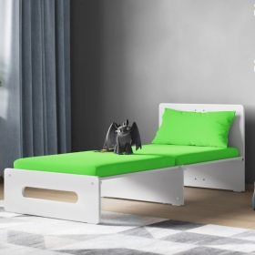 Cosmic Sleek Design Pull Out Futon - Lime Green