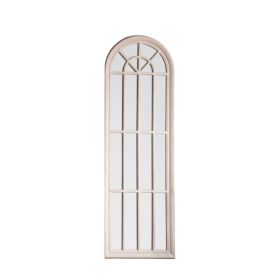 Jegrow Charming Panelled Window Mirror - Antique White