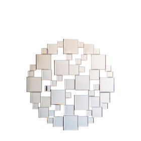 Dakolton Abstract Design Mirrored Wall Art - Round Shape