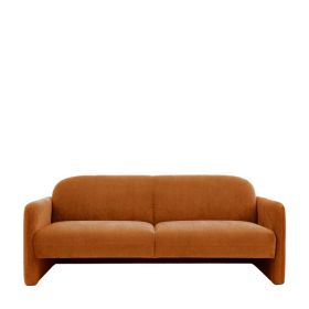 Rosillow Classic Comfort Fabric 3 Seater Sofa with Wide Appeal - Amber