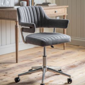 Llanelli Swivel Chair - Charcoal