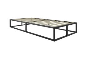 SOHO Simple Design Platform Black Metal Bed Frame - Single 3ft