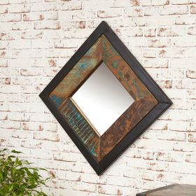 Laura Reclaimed Timber Contemporary Small Mirror