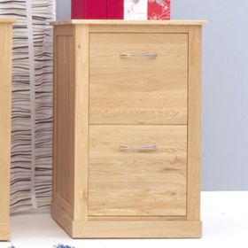 Harriet Contemporary Two Drawer Filing Cabinet - Oak
