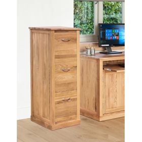 Harriet Contemporary Large Three Drawer Filing Cabinet - Oak