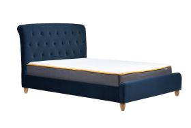 Birlea Brompton Midnight Blue Fabric Bed Frame - Double 4ft6