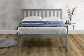 Birlea Denver Low End Wood Grey Bed Frame - Double 4ft6