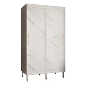 Aether Nova 2 Door Sliding Wardrobe in White - 120cm